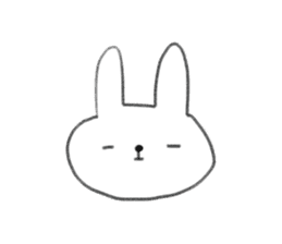 small rabbit sticker sticker #3666346
