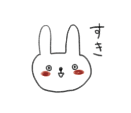 small rabbit sticker sticker #3666348