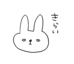 small rabbit sticker sticker #3666349