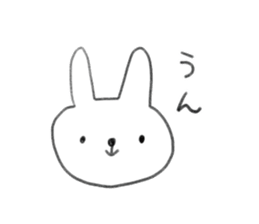 small rabbit sticker sticker #3666350