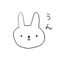 small rabbit sticker sticker #3666350