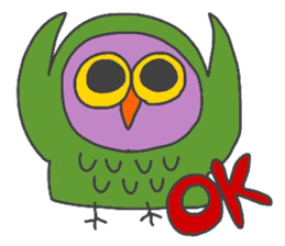 Stylish Owl sticker #3666431