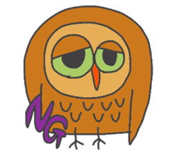 Stylish Owl sticker #3666432