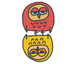 Stylish Owl sticker #3666444