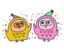 Stylish Owl sticker #3666450
