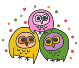 Stylish Owl sticker #3666460