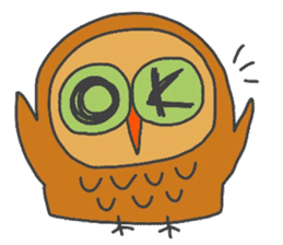 Stylish Owl sticker #3666469