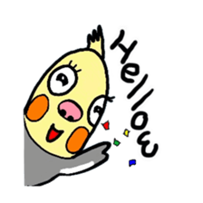 Okame-kun is the Cockatiel. sticker #3666831