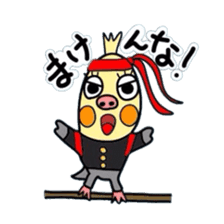 Okame-kun is the Cockatiel. sticker #3666841