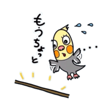 Okame-kun is the Cockatiel. sticker #3666844