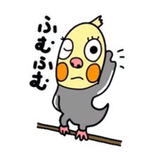 Okame-kun is the Cockatiel. sticker #3666850