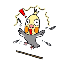 Okame-kun is the Cockatiel. sticker #3666868