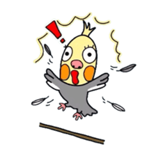 Okame-kun is the Cockatiel. sticker #3666868