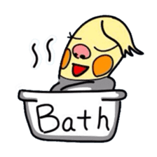 Okame-kun is the Cockatiel. sticker #3666870