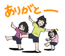 "KUMAPAN-CHI" The three sisters. sticker #3666875