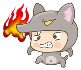 The Red and The Wolf sticker #3667085