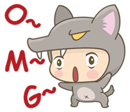 The Red and The Wolf sticker #3667086