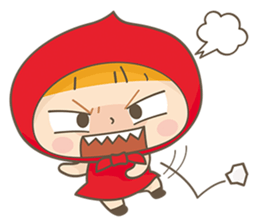 The Red and The Wolf sticker #3667090