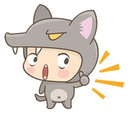 The Red and The Wolf sticker #3667092