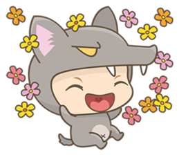 The Red and The Wolf sticker #3667094