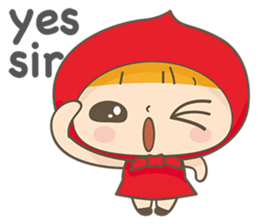 The Red and The Wolf sticker #3667097