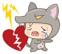 The Red and The Wolf sticker #3667099