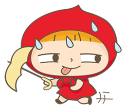 The Red and The Wolf sticker #3667104