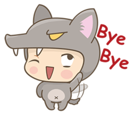 The Red and The Wolf sticker #3667108