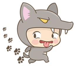 The Red and The Wolf sticker #3667109