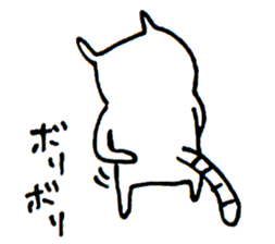 Unmotivated Cat Sticker sticker #3667157