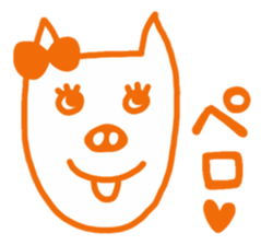 Crazy pig sticker #3667438