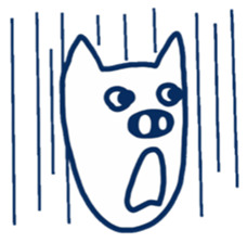 Crazy pig sticker #3667469