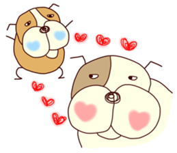 heart bull sticker #3667561