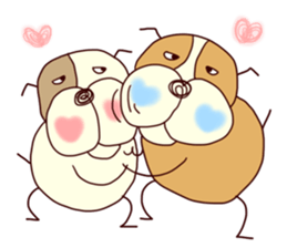 heart bull sticker #3667562