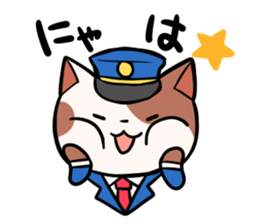 Cats and train sticker #3667648