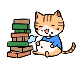 Cats and train sticker #3667650