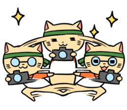 Cats and train sticker #3667662