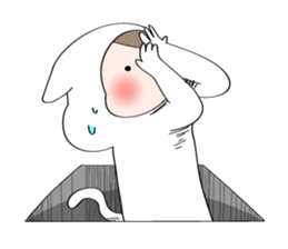 cute cat in the hole2 sticker #3667874