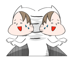 cute cat in the hole2 sticker #3667875