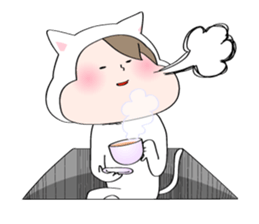 cute cat in the hole2 sticker #3667882