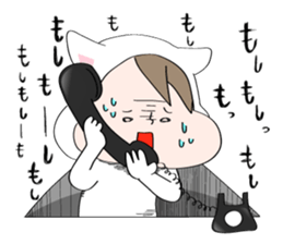 cute cat in the hole2 sticker #3667888