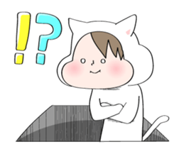 cute cat in the hole2 sticker #3667891