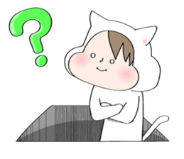 cute cat in the hole2 sticker #3667892