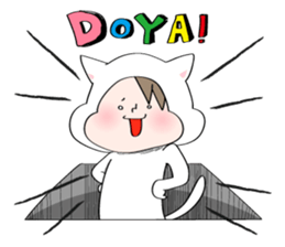 cute cat in the hole2 sticker #3667901