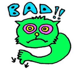 GREEN CAT PYUNTA sticker #3668112