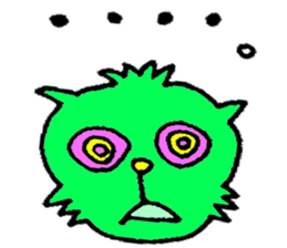 GREEN CAT PYUNTA sticker #3668113