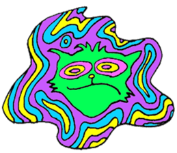 GREEN CAT PYUNTA sticker #3668114