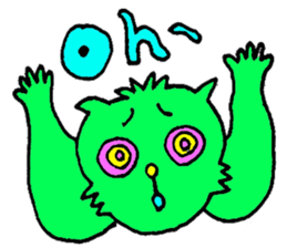 GREEN CAT PYUNTA sticker #3668116