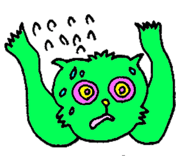 GREEN CAT PYUNTA sticker #3668118