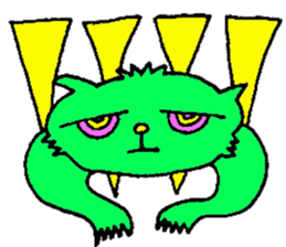 GREEN CAT PYUNTA sticker #3668128